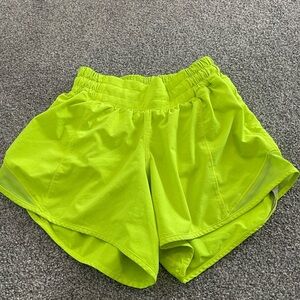 Lululemon Women's Neon Green Shorts